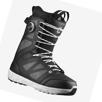 Salomon LAUNCH LACE BOA SJ Síbakancs Férfi Fekete | HU 2746GSO